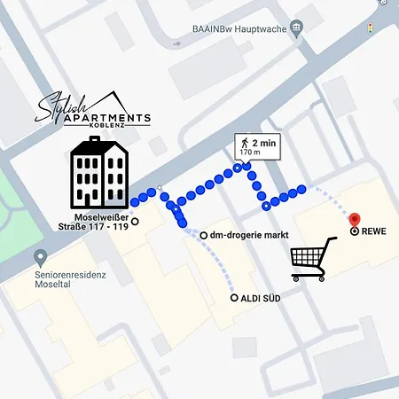 Special - Stadtnah, Balkon, Parkplatz, E-ladestation, Gitterbox Fuer Fahrraeder, Fitnessstudio Koblenz (Rhineland-Palatinate)